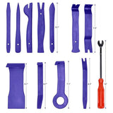 12Pcs Car Trim Removal Tool Auto Hand Tools Pry Bar Dash Panel Door Interior Kit - Side View