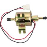Universal 12V Inline Low Pressure Electric Fuel Pump for Diesel and Petrol Vehicles - Front View