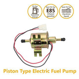 Universal 12V Inline Low Pressure Electric Fuel Pump for Diesel and Petrol Vehicles - Top-Down View