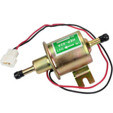 Universal 12V Inline Low Pressure Electric Fuel Pump for Diesel and Petrol Vehicles - Rear View