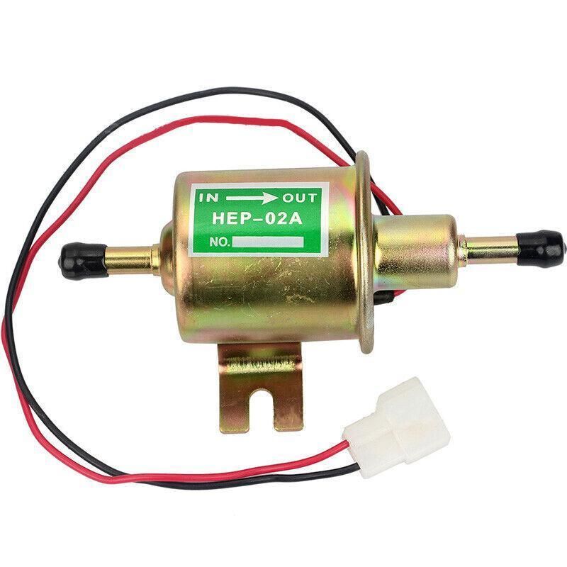 Universal 12V Inline Low Pressure Electric Fuel Pump for Diesel and Petrol Vehicles
