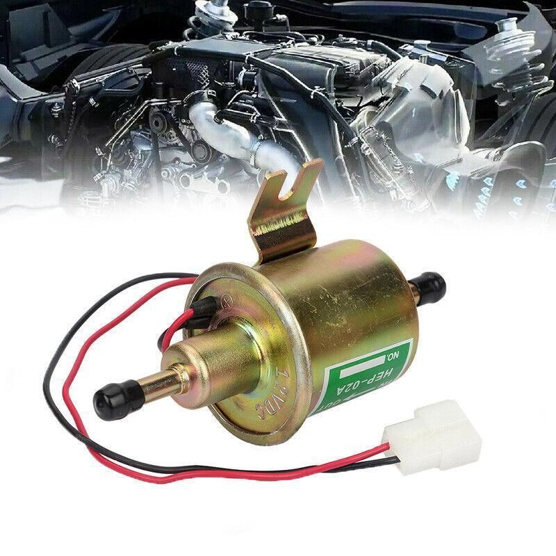 Universal 12V Inline Low Pressure Electric Fuel Pump for Diesel and Petrol Vehicles