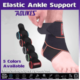 Aolikes Ankle Brace Support Compression Elastic Foot Wrap Protector Sport Au - Red 1 Unit