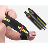 Aolikes Weight Lifting Gym Muscle Training Wrist Support Straps Wraps Hand - White+Red - Low Angle