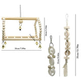 17PCS Bird Toys Parrot Swing Toys Chewing Hanging Bell Cockatiel Cage Toy Set - 45-Degree Angle