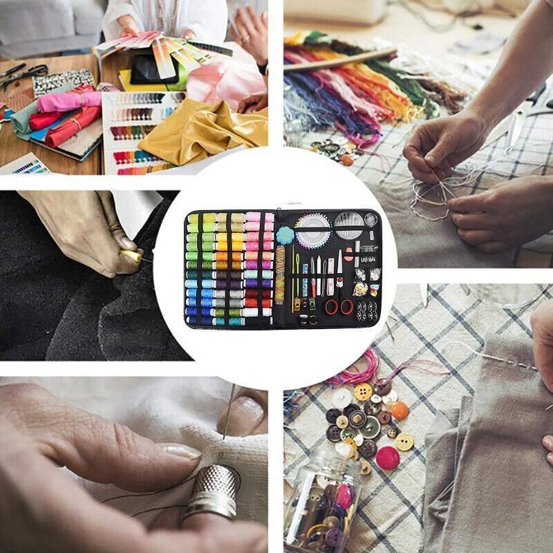 Sewing Kit 183Pcs Portable Mini Premium Travel Home Beginner Emergency