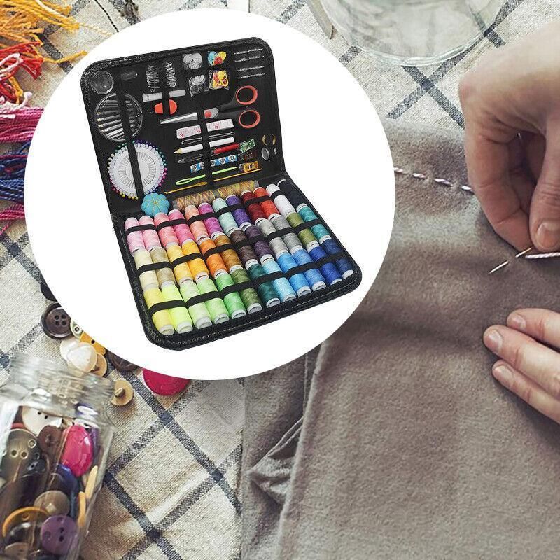 Sewing Kit 183Pcs Portable Mini Premium Travel Home Beginner Emergency