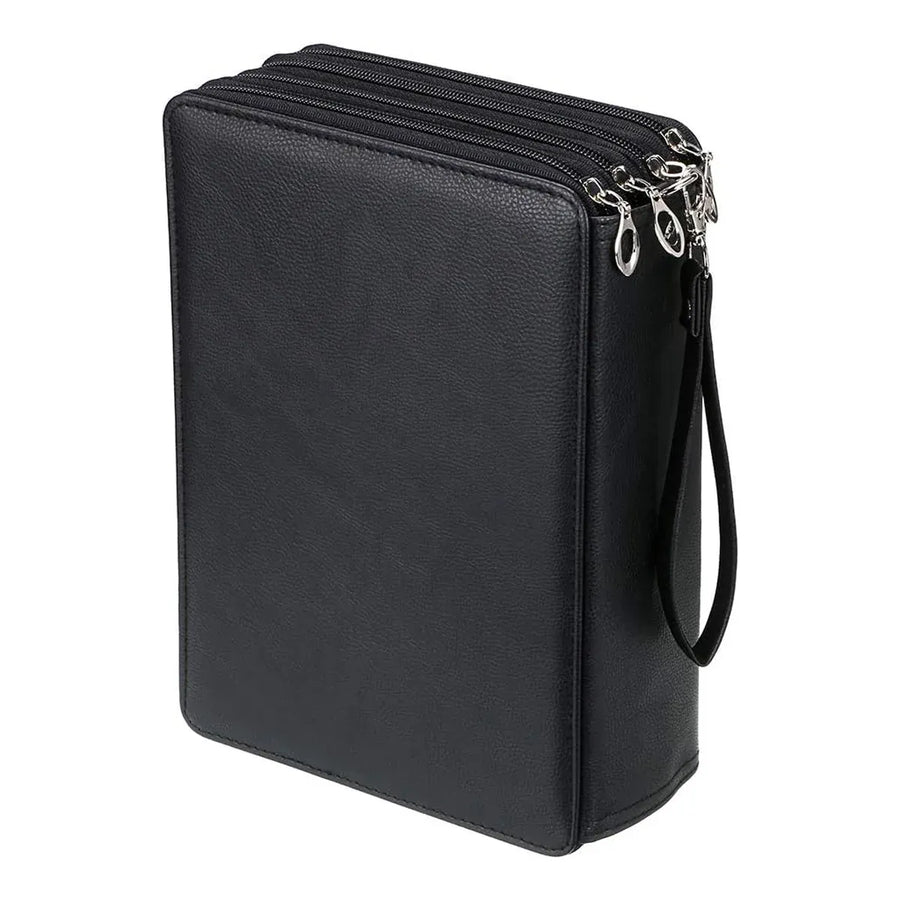 168 Slots Large Capacity Pencil Case Foldable Pen Bag Make Up Storage Organizer - Purple