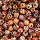 200Pcs Mixed Large Hole Boho Wooden Beads For Macrame European Charms Diy Crafts - Extra Image