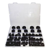 200 Pcs Auto Rubber Grommet Assortment Set Fastener Kit Blanking 7 Popular Sizes - Front View