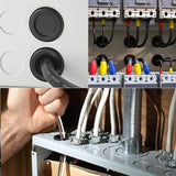 200 Pcs Auto Rubber Grommet Assortment Set Fastener Kit Blanking 7 Popular Sizes - 45-Degree Angle