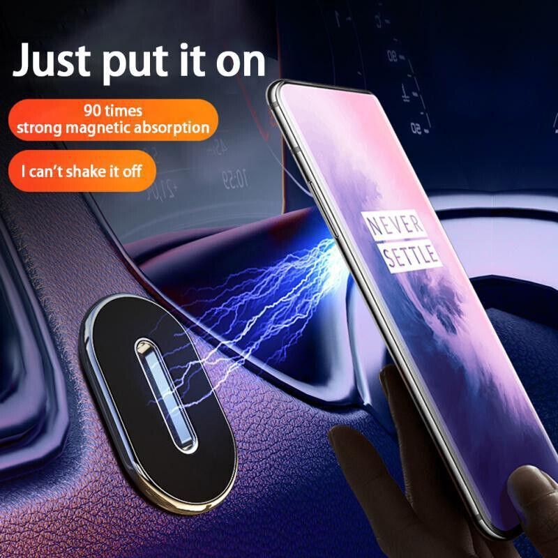In Car Magnetic Phone Holder Dashboard Mount Stand Bracket For Mobile Phone Gps - Silver