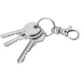 20X Swivel Lobster Clasp Clips Hook Alloy Key Ring Split Keychain Durable