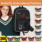 20Pcs Colourful Butterfly Applique Lace Trims Sewing Embroidery Craft Patch Sew