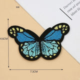 20Pcs Colourful Butterfly Applique Lace Trims Sewing Embroidery Craft Patch Sew