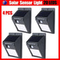 4Pcs 20 Led Solar Powered Pir Motion Sensor Light Garden Outdoor Security Lights