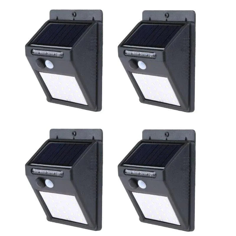 4Pcs 20 Led Solar Powered Pir Motion Sensor Light Garden Outdoor Security Lights