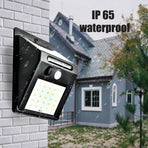 4Pcs 20 Led Solar Powered Pir Motion Sensor Light Garden Outdoor Security Lights