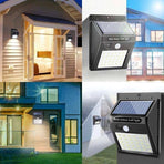 4Pcs 20 Led Solar Powered Pir Motion Sensor Light Garden Outdoor Security Lights