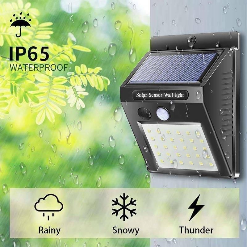 4Pcs 20 Led Solar Powered Pir Motion Sensor Light Garden Outdoor Security Lights