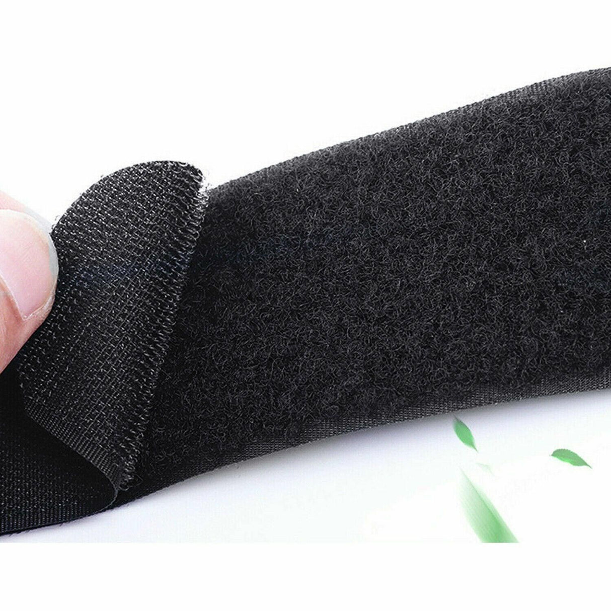 Magic Cable Ties Reusable Winder Coded Organiser Cords Hook Loop Black - 20*300mm  20PCS