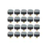 20x Commercial Quality Soft Pool Snooker Billiards CUE TIPS Screw On Type 10mm - Front View