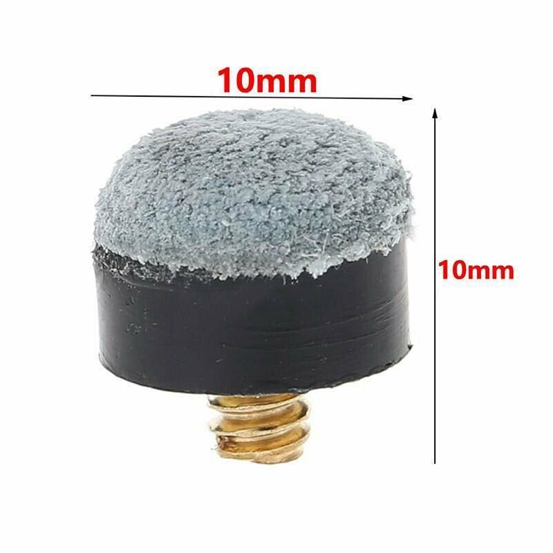 20x Commercial Quality Soft Pool Snooker Billiards CUE TIPS Screw On Type 10mm