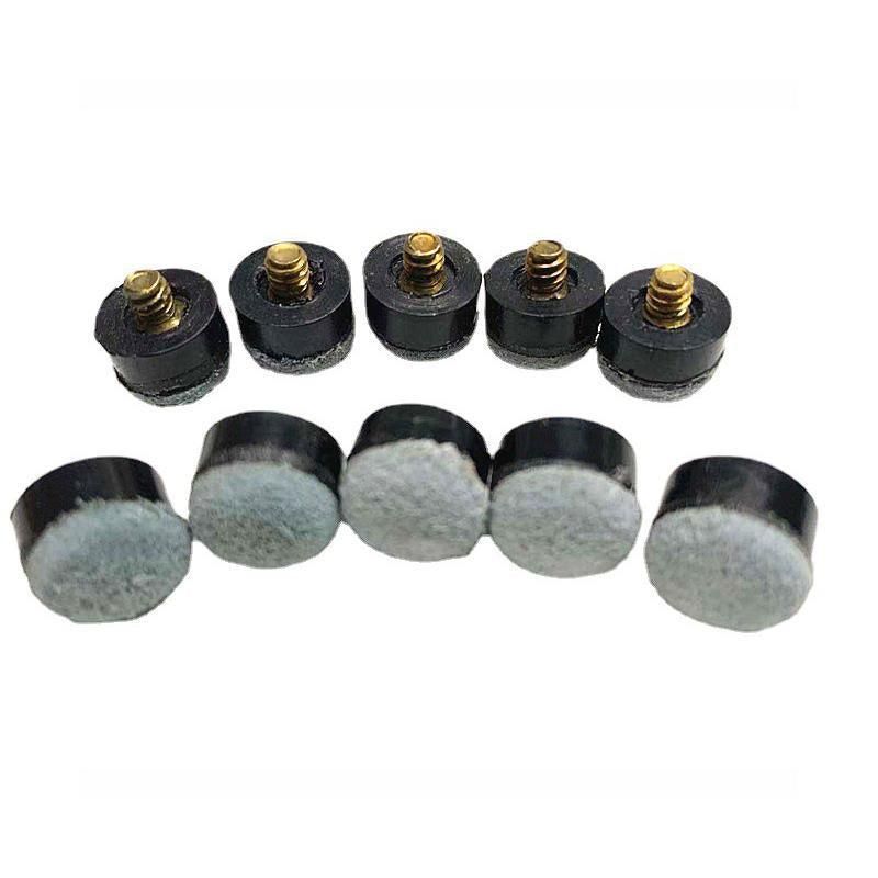 20x Commercial Quality Soft Pool Snooker Billiards CUE TIPS Screw On Type 10mm