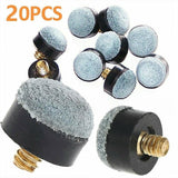 20x Commercial Quality Soft Pool Snooker Billiards CUE TIPS Screw On Type 10mm - Extra Image
