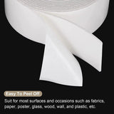 Double Sided White Pe Foam Sticky Tape Mounting Diy Craft Strong Adhesive 2.5M - Top-Down View