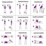 Resistance Band Power Heavy Strength Exercise Fitness Gym Crossfit Yoga Elastic - Rear View