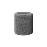 Sport Cotton Wristband Wrist Band Sweatband Sweat Training Tennis Gym Yoga - Grey