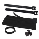 10/20/50PCS Reusable Hook and Loop Cable Ties Nylon Wire Cord Strap Organizer - 250 mm* 20 PCS