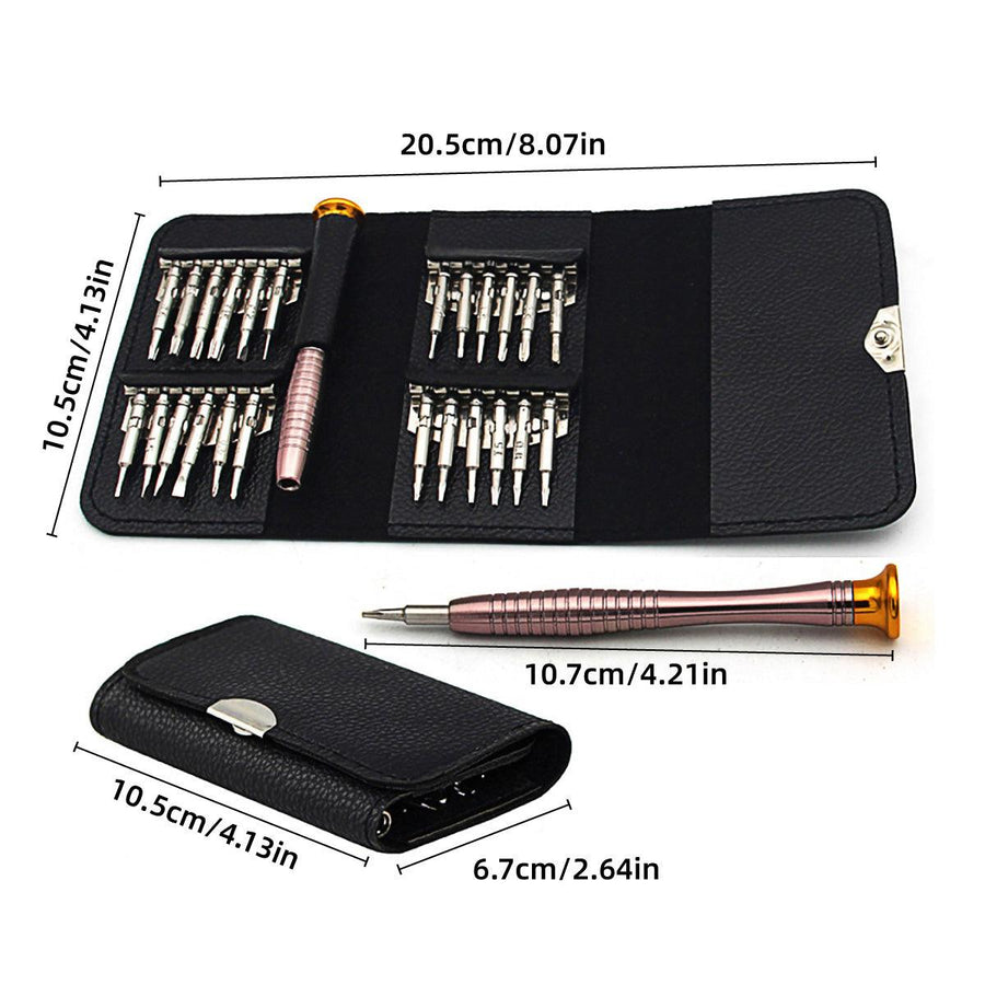25 in 1 Precision Screwdriver Set Mini Repair Tool Kit for Phone Glasses Watch