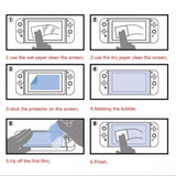 2X For Nintendo Switch Screen Protector 9H Full Cover Tempered Glass Au Stock - 45-Degree Angle