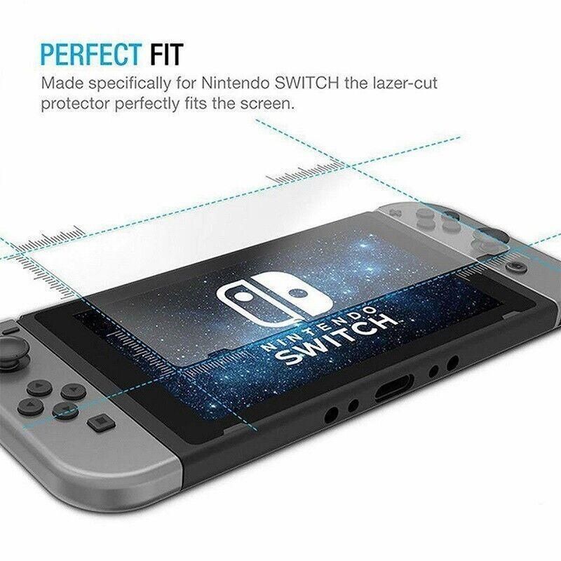 2X For Nintendo Switch Screen Protector 9H Full Cover Tempered Glass Au Stock