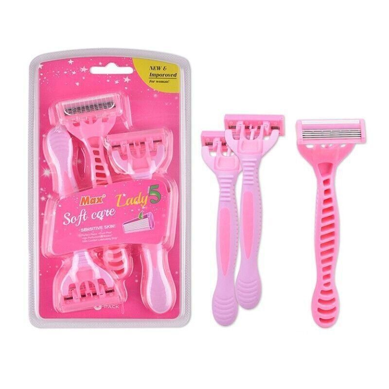 36Pcs Max 5 Layer Floating Blade Razor Shaver Shaving Facial Body Leg Women Lady