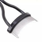 2PCS Eyelash Comb Lash Separator Metal Brush for Clump-Free Mascara and Curling