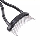 2PCS Eyelash Comb Lash Separator Metal Brush for Clump-Free Mascara and Curling - 45-Degree Angle
