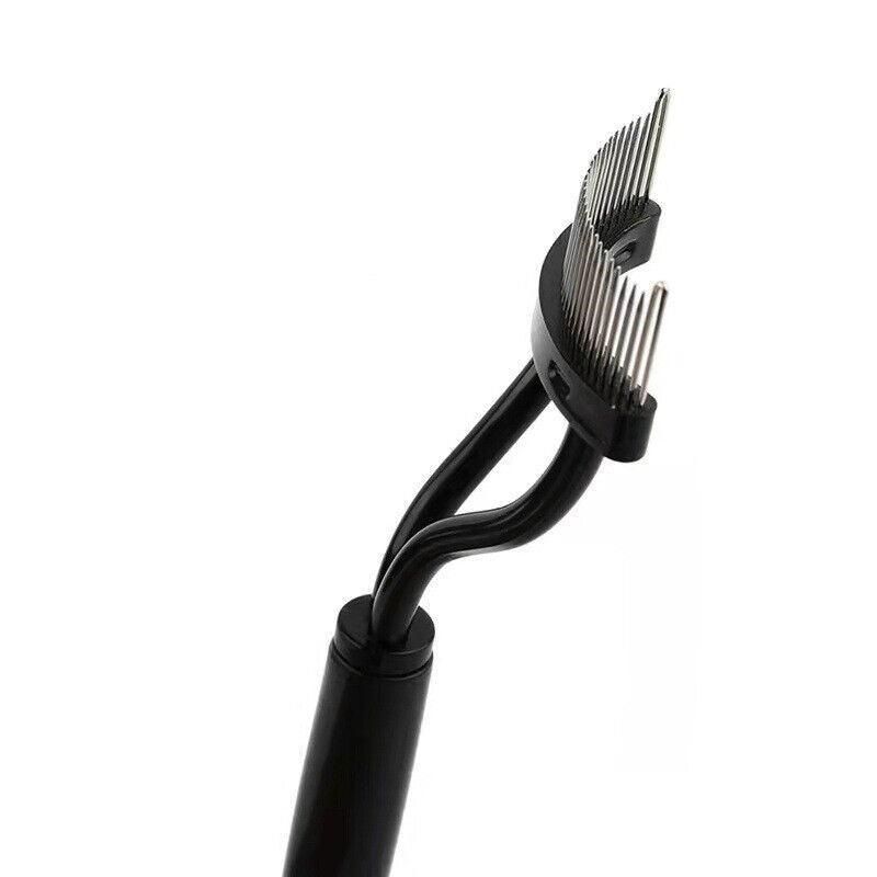 2PCS Eyelash Comb Lash Separator Metal Brush for Clump-Free Mascara and Curling