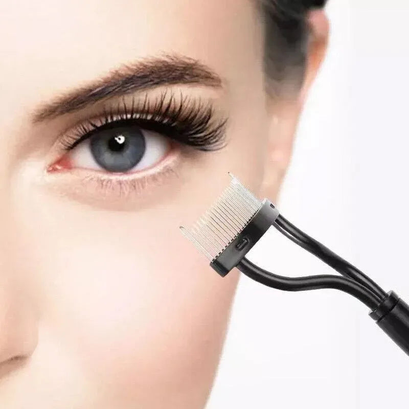 2PCS Eyelash Comb Lash Separator Metal Brush for Clump-Free Mascara and Curling