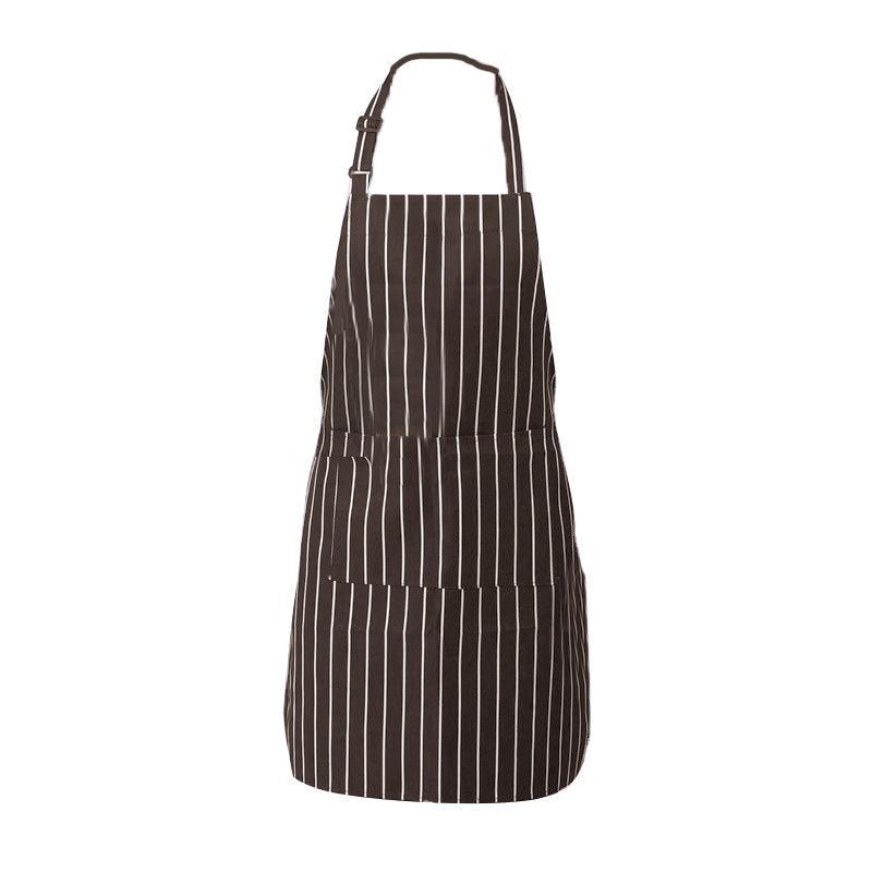 Apron with Pocket 2Pcs Chef Butcher Kitchen Cooking Baking Restaurant Wear - Black