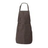 Apron with Pocket 2Pcs Chef Butcher Kitchen Cooking Baking Restaurant Wear - Black White Plaid