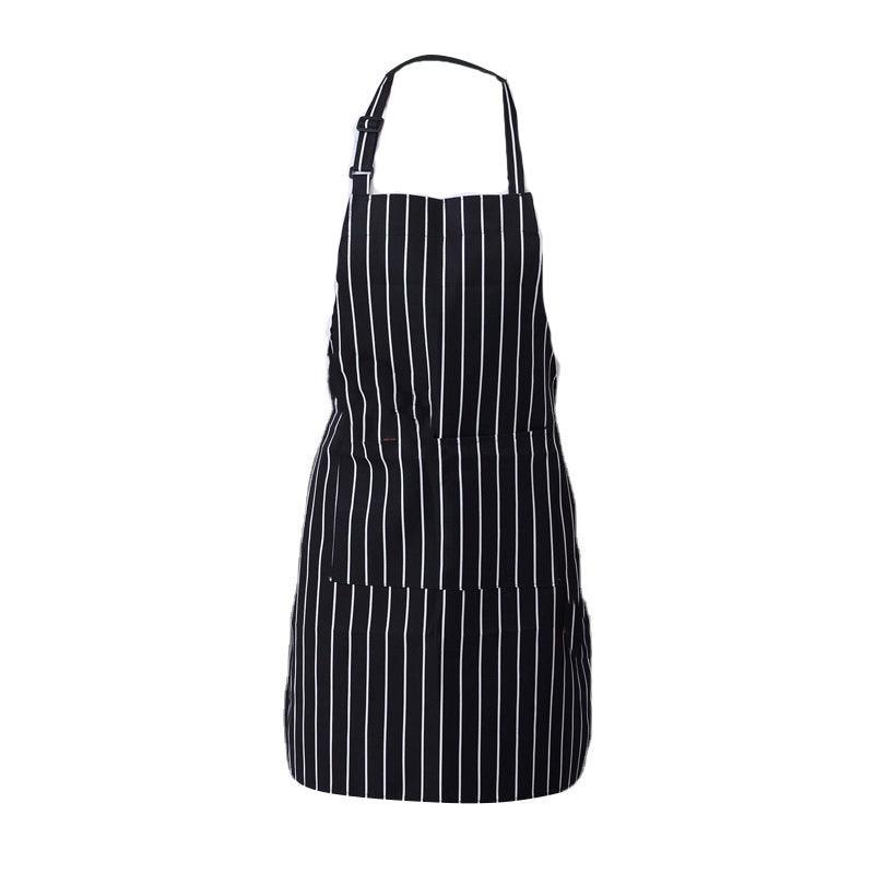 Apron with Pocket 2Pcs Chef Butcher Kitchen Cooking Baking Restaurant Wear - Black White Red