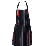 Apron with Pocket 2Pcs Chef Butcher Kitchen Cooking Baking Restaurant Wear - Black White Red - Extra Image
