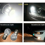 2X Ba15S 50 Smd Led - Bright White 1156 Brake Reverse Light Bulb Globe Lamp 12V - 45-Degree Angle
