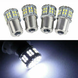 2X Ba15S 50 Smd Led - Bright White 1156 Brake Reverse Light Bulb Globe Lamp 12V