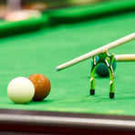 2PCS Pool Snooker Billiard Table Cue Rest Cross And Spider Jigger Brass Set