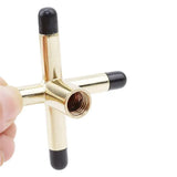 2PCS Pool Snooker Billiard Table Cue Rest Cross And Spider Jigger Brass Set - Extra Image