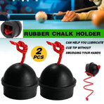 2PCS Rubber Chalk Holder for Billiard Pool Snooker Table Cue Stick Club AU STOCK